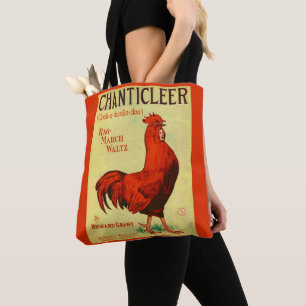 Bolso De Tela Huella musical de Chanticleer 1910