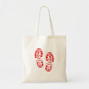 Bolso De Tela Huella Santa