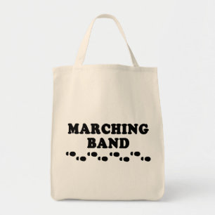 Bolso De Tela Huellas de banda de marcha
