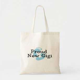 Bolso De Tela Huellas de bebé niño orgullosa nueva Gigi