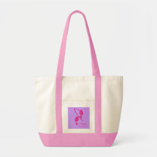 Bolso De Tela Huellas De Cinta Rosa Camino Por Una Cura II