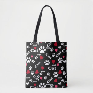 Bolso De Tela Huellas de gato