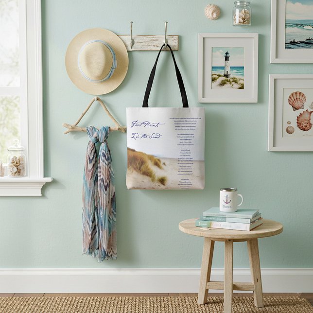 Bolso De Tela huellas en la arena (Subido por el creador)