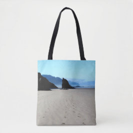 Bolso De Tela Huellas En La Arena