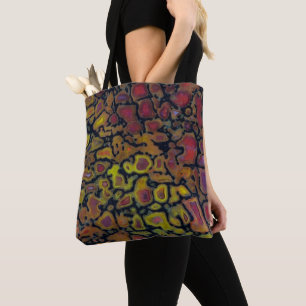 Bolso De Tela Hueso de dinosaurio petrificado de arcoíris