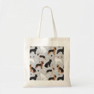 Bolso De Tela Huesos y patas de pastor alemanes