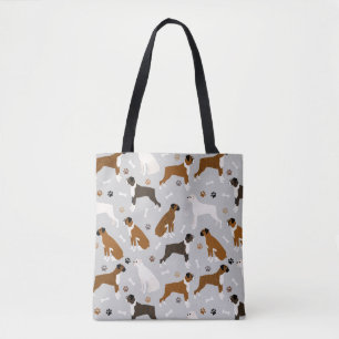 Bolso De Tela Huesos y patas de perro de Boxer