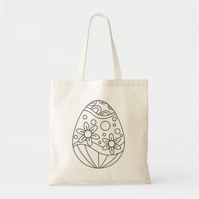 Bolso De Tela Huevo de Pascua (Frente)