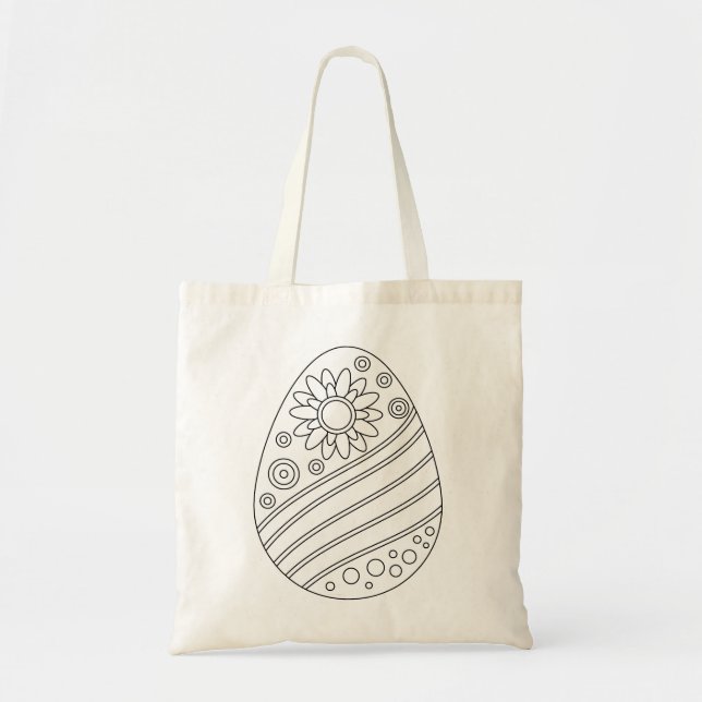 Bolso De Tela Huevo de Pascua 07 (Frente)