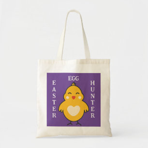 Bolso De Tela Huevo de Pascua Chick Hunter Tote Bag