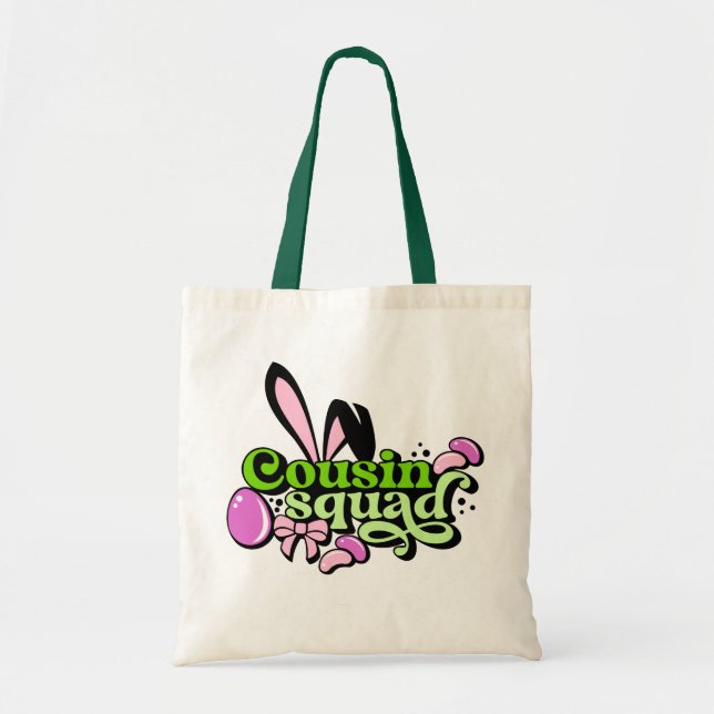 Bolso De Tela Huevo de Pascua de Años de Alumnos del Squand del  (Frente)