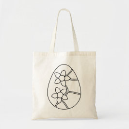 Bolso De Tela Huevo de Pascua Floral