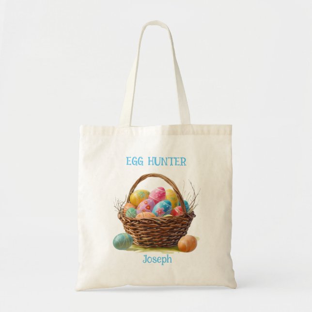 Bolso De Tela Huevo de Semana Santa de Wicker Wonderland Hunt To (Frente)