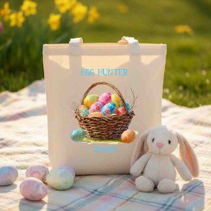 Bolso De Tela Huevo de Semana Santa de Wicker Wonderland Hunt To