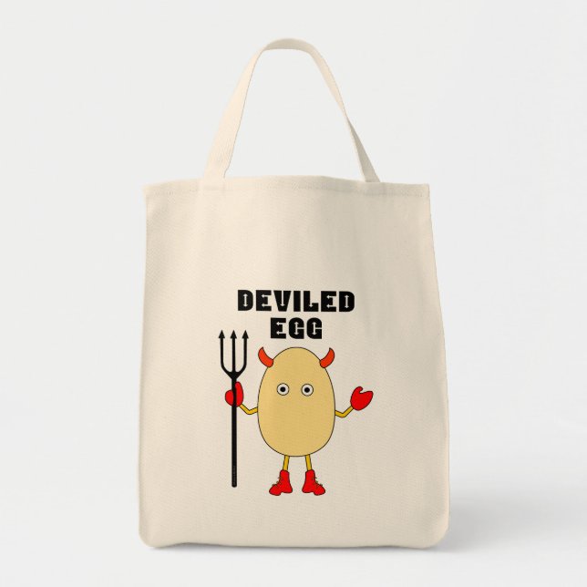 Bolso De Tela Huevo desviado (Frente)
