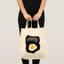 Huevo frito divertido en el espacio