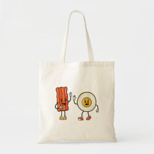 Bolso De Tela Huevo Y Bacon Cutos