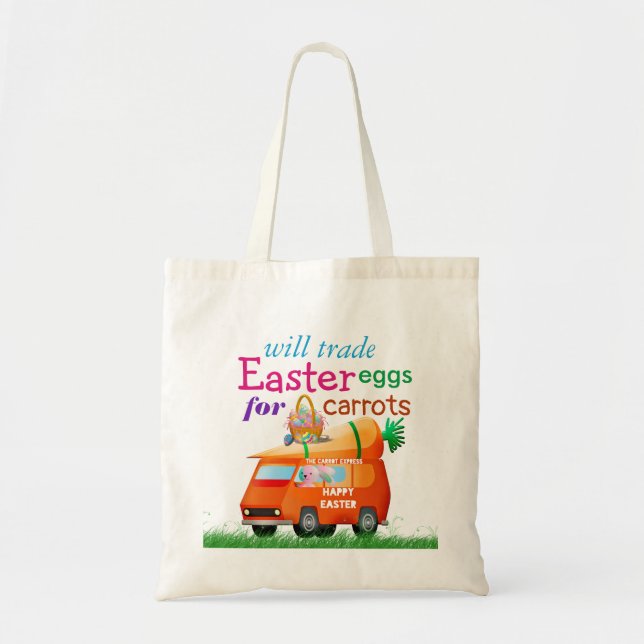 Bolso De Tela Huevos Cute Easter para zanjas Personalizado Tamañ (Frente)