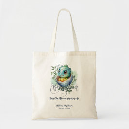 Bolso De Tela Huevos de dinosaurio Cute acuarela deja Baby Showe