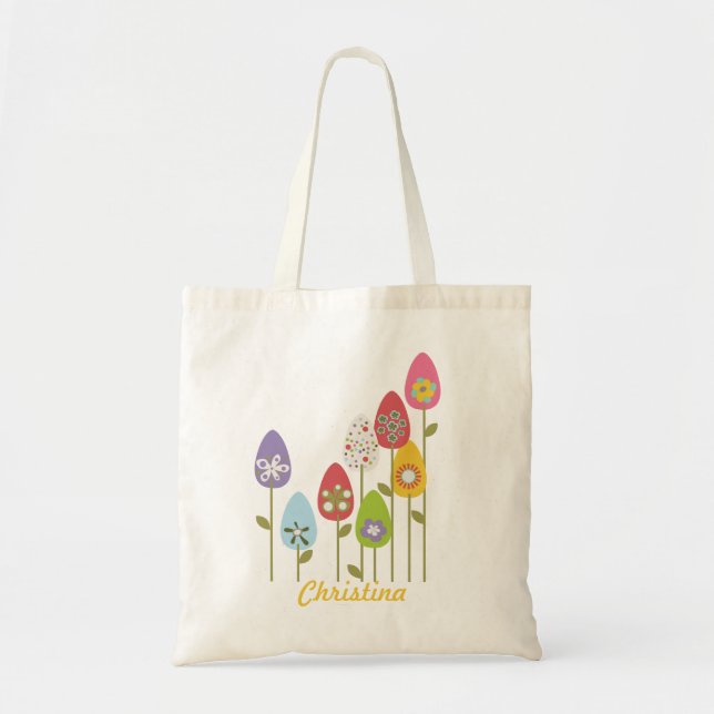 Bolso De Tela Huevos de Pascua (Frente)