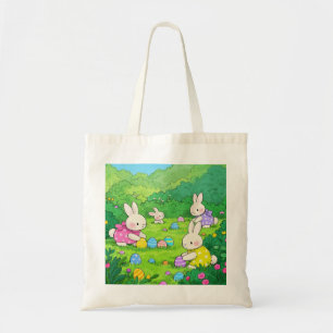 Bolso De Tela Huevos de Pascua de personalizado Bunnies