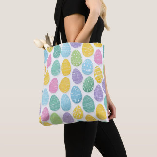 BOLSO DE TELA HUEVOS DE PASCUA ROSADOS MORADOS AZULES AMARILLOS 