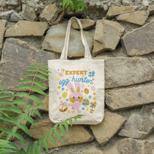 Bolso De Tela Huevos De Pascua Y Conejo