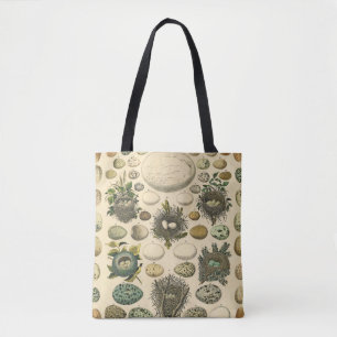 Bolso De Tela Huevos de pintura de arte de nido de ave de ave vi