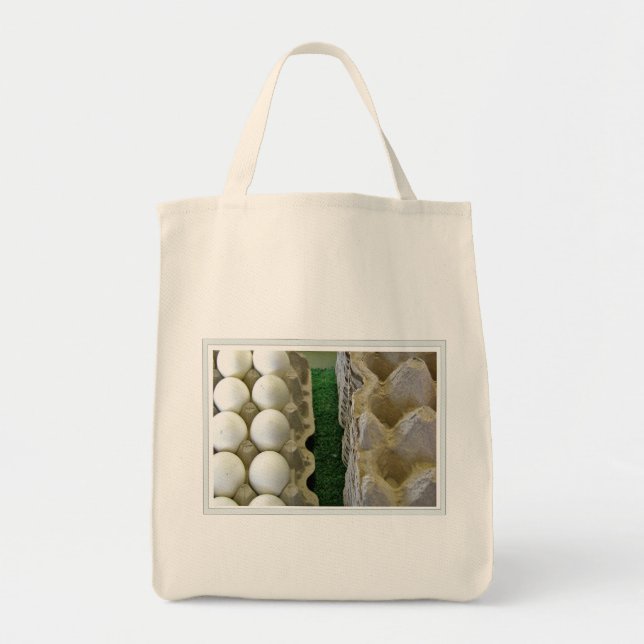 Bolso De Tela huevos del mercado de los granjeros (Frente)