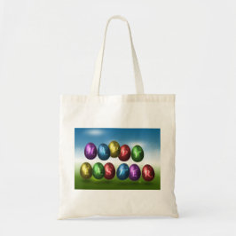 Bolso De Tela Huevos felices de Pascua coloridos