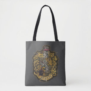 Bolso De Tela Hufflepuff Crest - Destroyed
