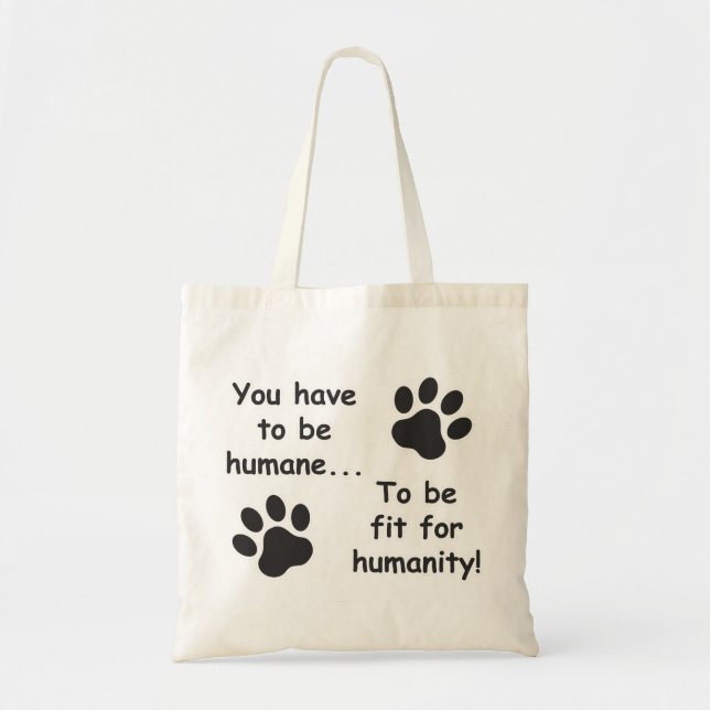 Bolso De Tela Humanidad para la Humanidad (Frente)