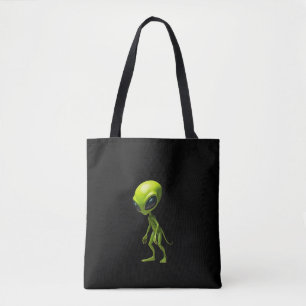 Bolso De Tela Humanioide verde