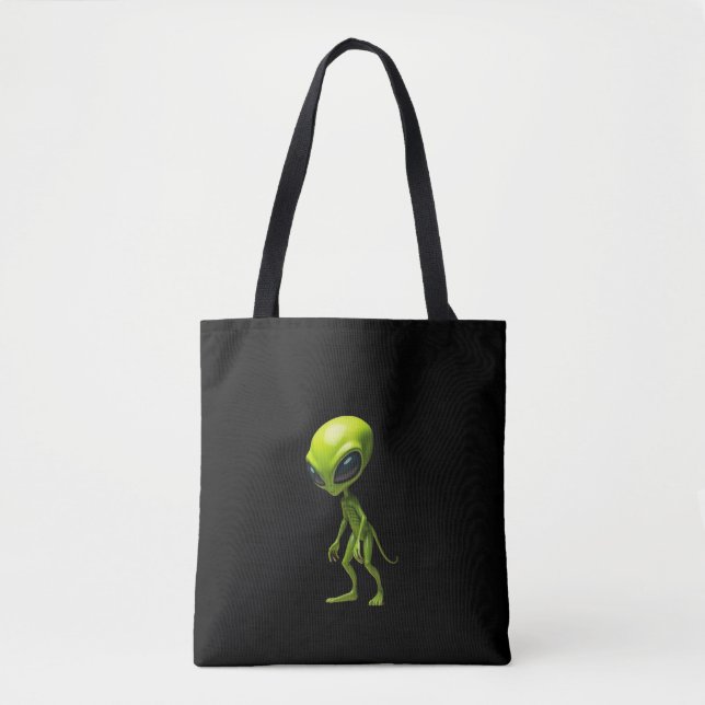 Bolso De Tela Humanioide verde (Anverso)