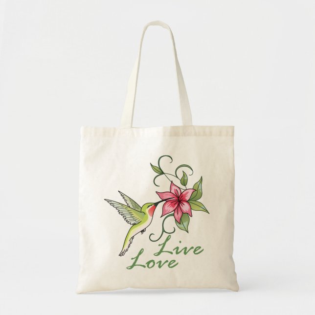 Bolso De Tela Hummingbird (Frente)