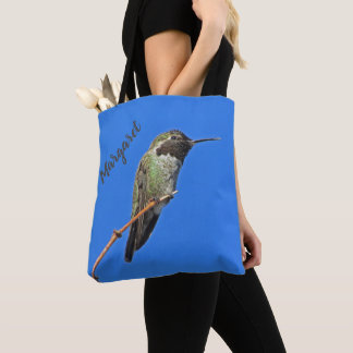 Bolso De Tela Hummingbird Foto Naturaleza Lover Pequeña Pájaro C