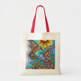Bolso De Tela Hummingbird Goldfish Reflation Fantasy Tote Bag