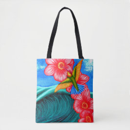 Bolso De Tela Hummingbird Ocean