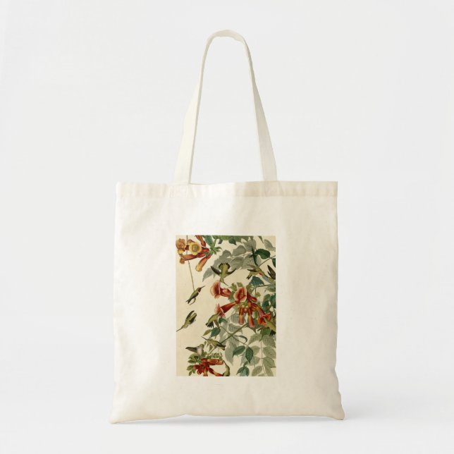 Bolso De Tela Hummingbird Ruby Throated Audubon (Frente)