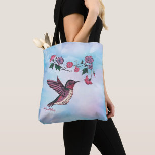 Bolso De Tela Hummingbird Tote Bag