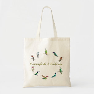 Bolso De Tela Hummingbirds de California
