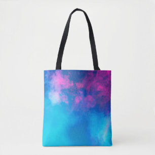 Bolso De Tela Humo de color rosa y azul Zazzle_Growshop.
