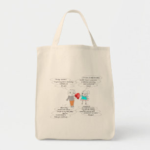 Bolso De Tela Humor De Corazón
