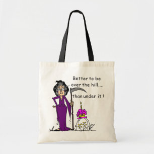 Bolso De Tela Humor de cumpleaños de Grim Reaper
