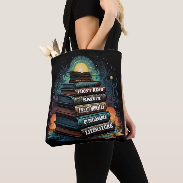 Bolso De Tela Humor de elecciones de libros (Detalle)