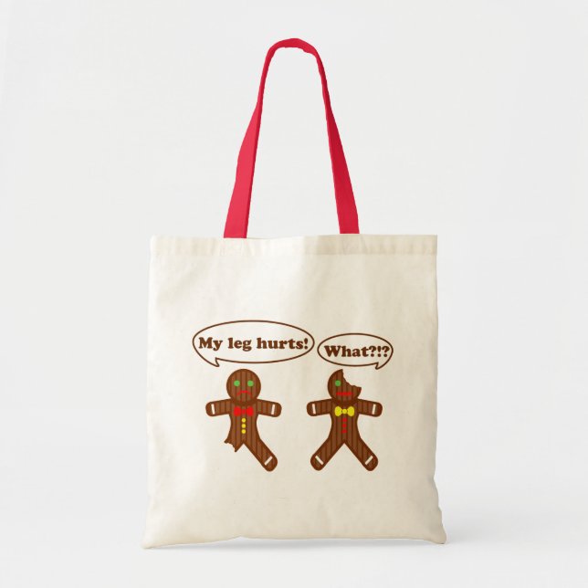 Bolso De Tela Humor de Gingerbread (Frente)