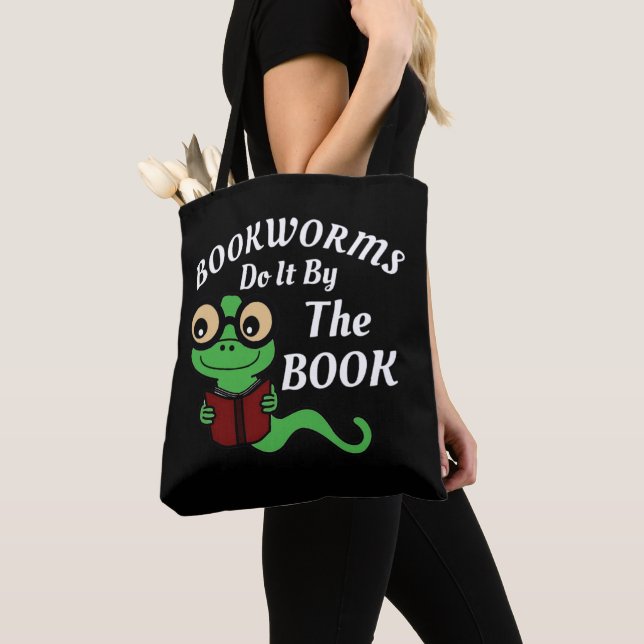 Bolso De Tela Humor de gusano de biblioteca (Detalle)