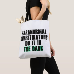Bolso De Tela Humor de investigadores paranormales (negro)