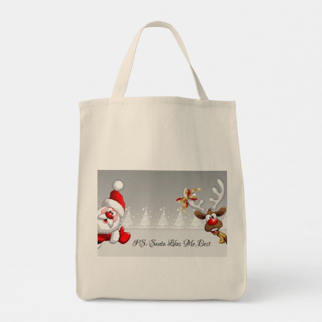 Bolso De Tela Humor de los navidades (Reverso)