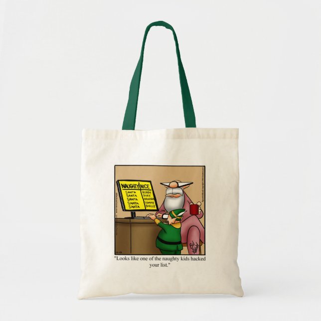Bolso De Tela Humor de Navidades divertidísimos (Frente)